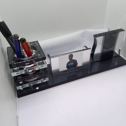 Premium Glass Office Card Holder
