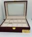 10 Slots Coffee Brown Wooden Watch Organizer