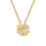 1PC Gold Stainless Steel Personlized Necklace Round
