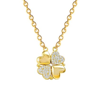 1PC Gold Stainless Steel Personlized Necklace Round