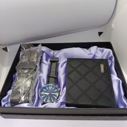 2 in 1 Men’s Quartz Movement Watch + Wallet Comp