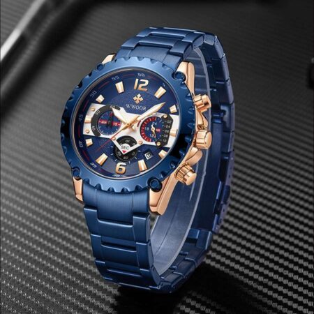 Chronograph Quartz Movement Water Resistant Wwoor Men Watch