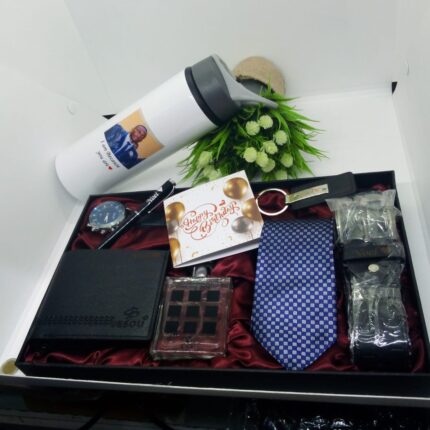 7 in 1 Jesou Mens Gift Set-Black With Water Bottle