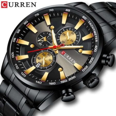 Curren Men’s Watch Sport Quartz Chronograph Wristwatches