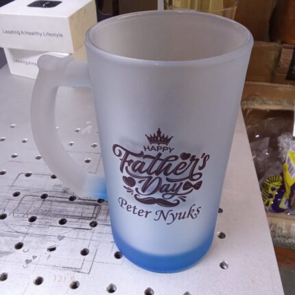 Branded beer mug