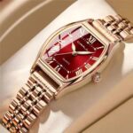 CRRJU 5013 Ladies Stainless Steel Watch – Elegant, Water Resistant & Battery Powered