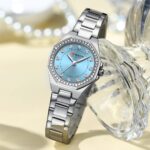 Curren 9100 Ladies Stainless Steel Watch – Elegant, Water Resistant & Battery Powered