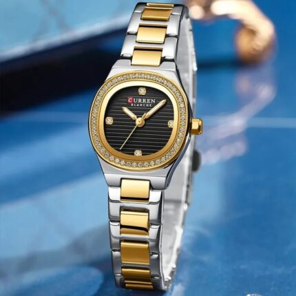 Curren 9101 Ladies Stainless Steel Watch – Elegant Quartz Watch, Water Resistant