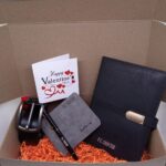 Customised gift package Notebook, wallet, pen, belt