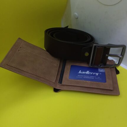 Customizedengraved Pure leather belt plus wallet