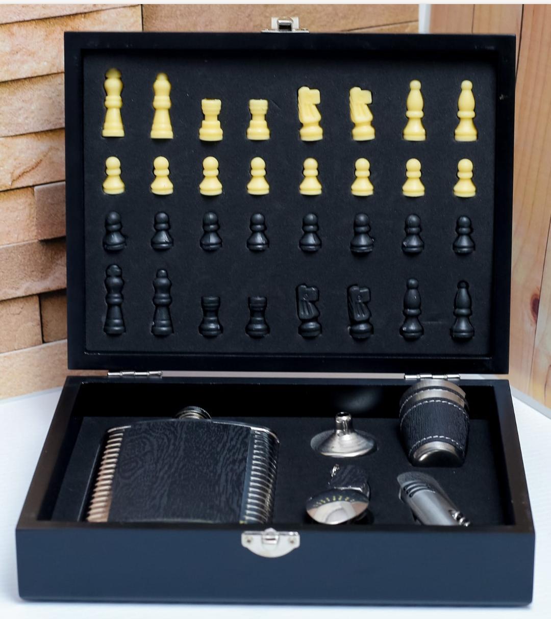 Engraved whiskey flask set , tot glasses, opener Engraved whiskey flask set , tot glasses, opener