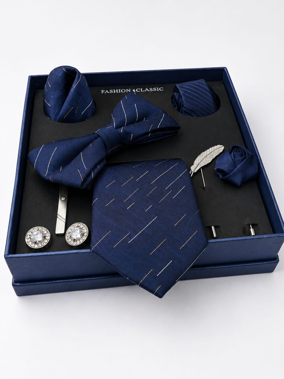 Fashion High Grade 7.5cm Silk Tie Men’s Gift set Fashion High Grade 7.5cm Silk Tie Men’s Gift set