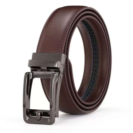 Cowhide Genuine Leather Men’s Gift Belt With Automatic Alloy Buckle