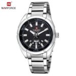 Naviforce Digital Analog Stainless Steel Watch – Stylish Dual Display Men’s Timepiece