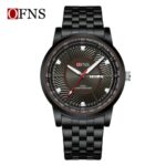 OFNS Stainless Steel Quartz Water Resistant Men’s Wrist Watch