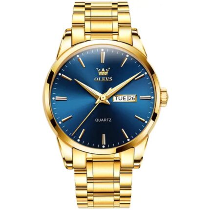 Olevs Simple Dial Quartz Band Wrist Watch