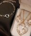 PC Gold Stainless Steel Personlized Necklace Round Heart Pendants Necklace Fashion Jewelry