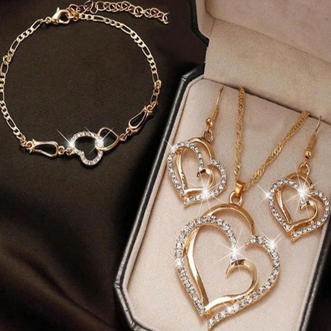 PC Gold Stainless Steel Personlized Necklace Round PC Gold Stainless Steel Personlized Necklace Round Heart Pendants Necklace Fashion Jewelry