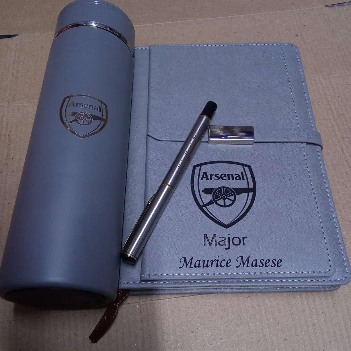 Personalized Notebook Pen and Flask Gift Set Kenya Personalized Notebook Pen and Flask Gift Set Kenya