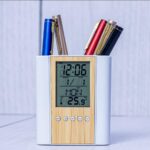 Personalized Office Pen & Desk Organizer – Custom Wooden Desktop Holder for Home and Office