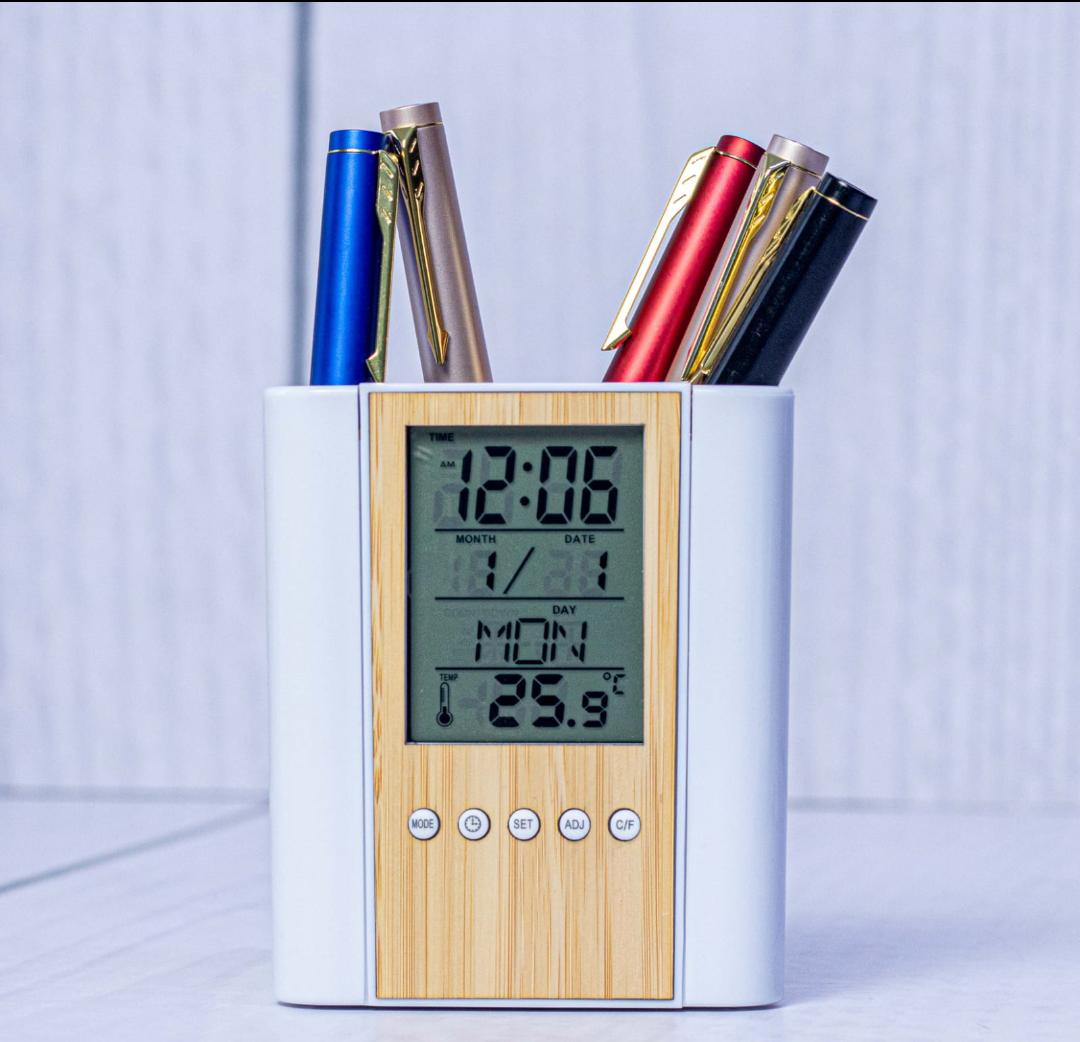 Personalized Office Pen & Desk Organizer – Custom Wooden Desktop Holder for Home and Office Personalized Office Pen & Desk Organizer – Custom Wooden Desktop Holder for Home and Office