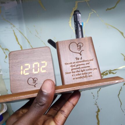 Personalized Wooden Desk Organizer