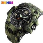 Skmei dual rubber strap watch