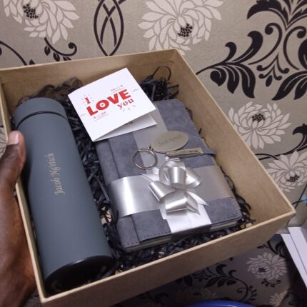 Executive Notebook Pen and Flask Set Kenya