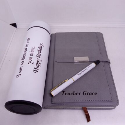 Executive Stationery Gift Set – Modern Notebook, Pen & Keyholder