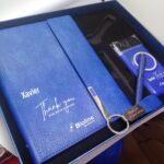 Executive Customized Office Gift Set – Notebook, Pen, Keyholder & 8000mAh Power Bank