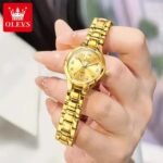 OLEVS Ladies Stainless Steel Watch – Date Display, Water Resistant & Quartz Movement - Image 2