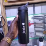 Engraved metallic water bottle - Image 3