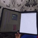 Engraved Processed Leather Document Holder Personalized Executive Portfolio Folder - Image 2