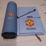 Fully Customisable Notebook, Pen & Flask Set – Engraved Gift - Image 3