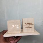 Wooden Engraved Desk Organizer - Image 4