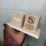 Wooden Engraved Desk Organizer - Image 2