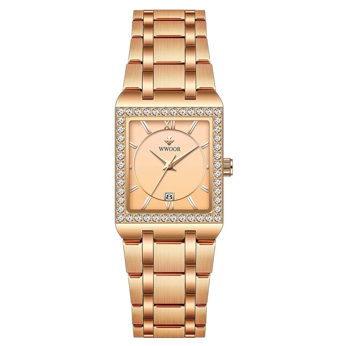 Wwoor Women’s Beautiful Dial Stainless Steel Quartz Waterproof Wwoor Women’s Beautiful Dial Stainless Steel Quartz Waterproof