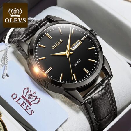 Olevs Men’s Fashion Quartz Wristwatch Watch