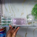 customized glass desk organizer