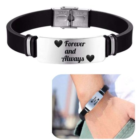 Engravable stainless Steel Bar And High Grade Silicon Bands