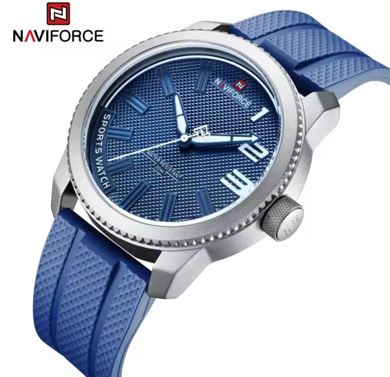 WhatsApp Image 2026-07-11 at 08.20.22 Naviforce Men's Sports Watch – Silicone Strap Quartz Waterproof Casual Wrist Watch - Image 1