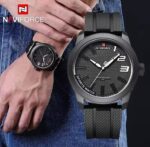 Naviforce Men's Sports Watch – Silicone Strap Quartz Waterproof Casual Wrist Watch - Image 3