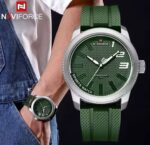 Naviforce Men's Sports Watch – Silicone Strap Quartz Waterproof Casual Wrist Watch - Image 2
