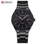 Curren Men's Stainless Steel Quartz Watch with Date Display |Curren Men's Quartz Watch  Fashion Wristwatch - Image 5