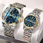 Poedagar Luxury Couple Watch Set | Poedagar Couple Watch Set Gold & Silver Stainless Steel Quartz Watches