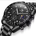 OLEVS Gold Chronograph Men's Watch – Luxury Stainless Steel Quartz Wristwatch - Image 4