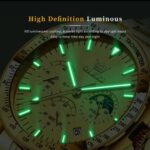 OLEVS Gold Chronograph Men's Watch – Luxury Stainless Steel Quartz Wristwatch - Image 3