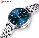 Curren Women's Green Quartz Watch – Luxury Gold Stainless Steel Watch - Image 4