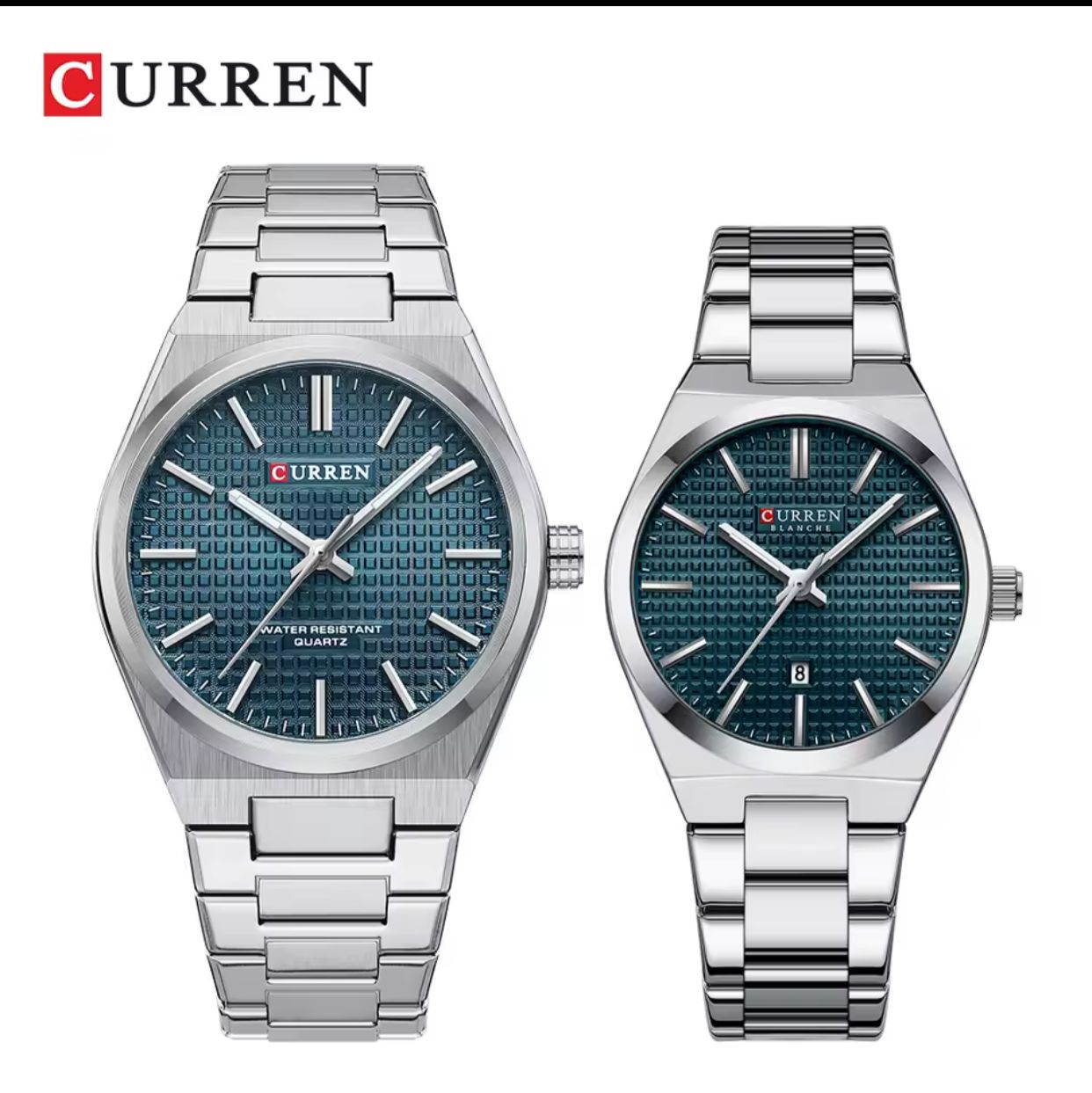 WhatsApp Image 2026-07-20 at 08.08.24 Curren Couple Quartz Watch – Luxury Stainless Steel Matching Watches - Image 1