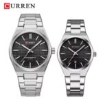 Curren Couple Quartz Watch – Luxury Stainless Steel Matching Watches - Image 4
